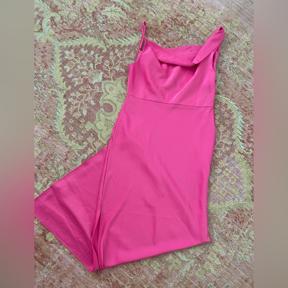 Hot pink maxi dress